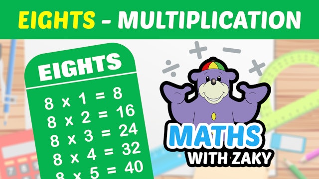📕 Learn Maths with Zaky - Multiplication (Number 8)