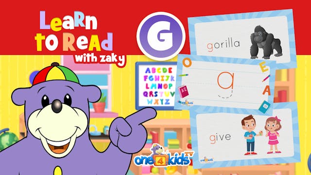 Learn to Read with Zaky - Letter G