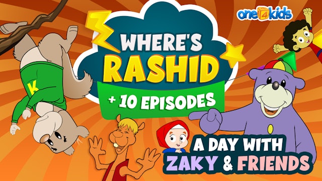 Where's Rashid + 10 EPISODES | A Day With Zaky & Friends