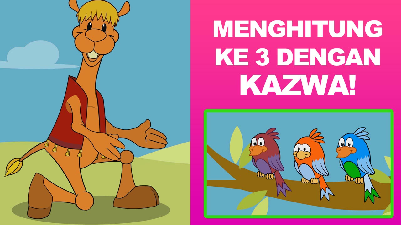 Belajar Angka 3 bersama Kazwa!