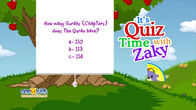 It's Quiztime with Zaky -  Quran Part 1