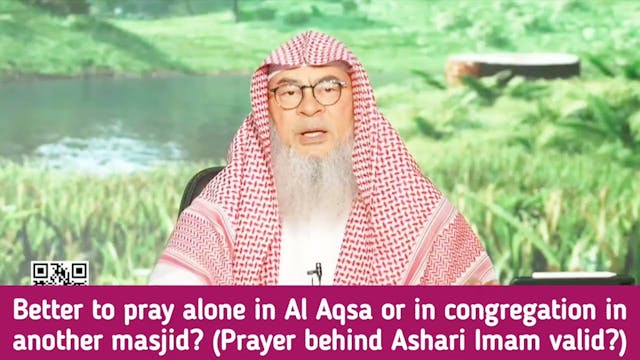 Better To Pray In Masjid Aqsa Or In C...