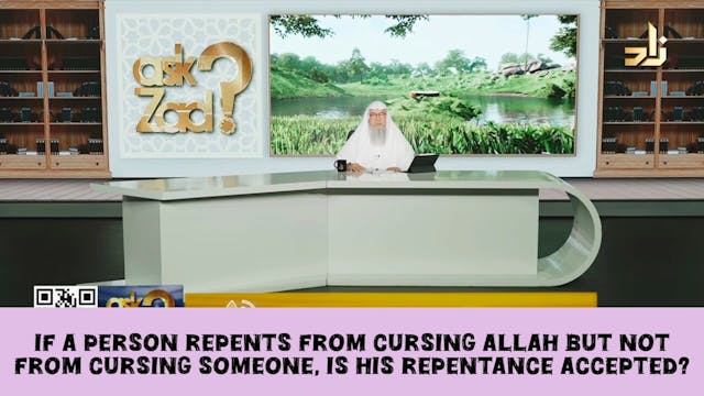 If a person repents from cursing Alla...