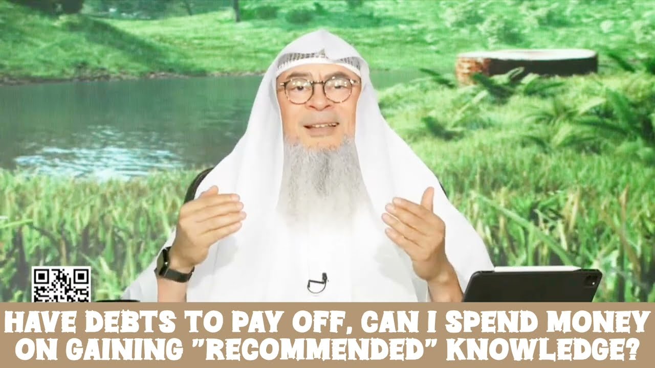 Have debts to pay off, spend money on gaining RECOMMENDED knowledge 