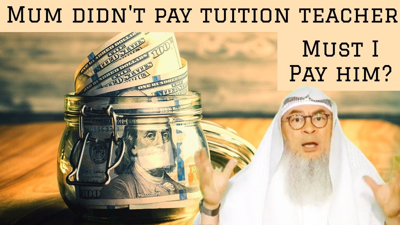 My mum didn't pay a month's tuition fee to my past teacher, must I pay it off 