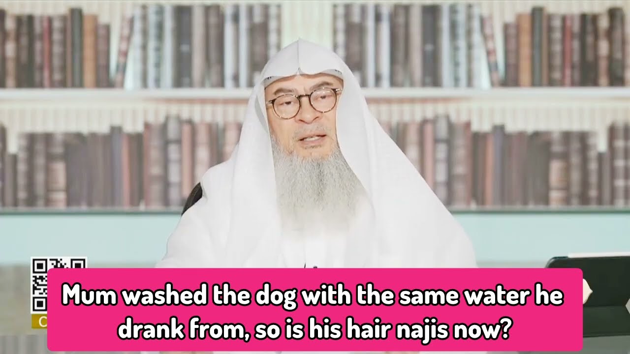 Mum washed the dog with same water it drank from, so is its hair impure now