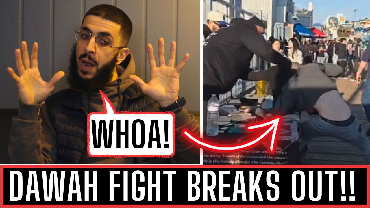 ISLAM0PHOBE GETS GRABBED!! WAS HE WRONG MUSLIM REACTS