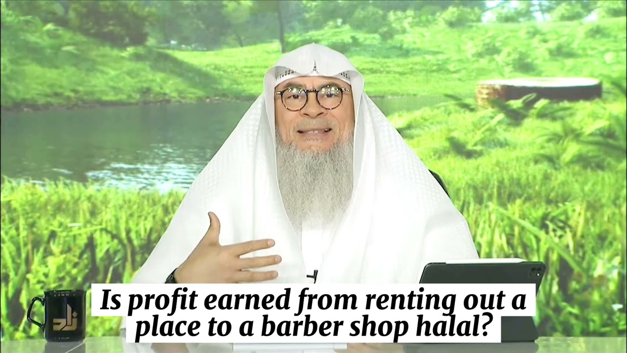 Renting my place to a barber shop when barber might shave beard is income halal