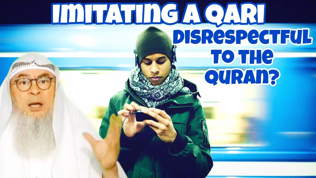 Is repeating a word to mimic a Qari permissible or is disrespectful to Quran 