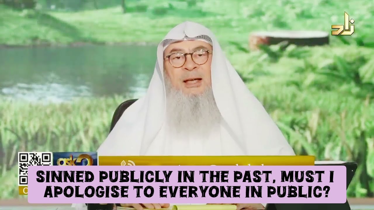 Sinned Publicly In The Past, Must I Apologies To Everyone In Public?