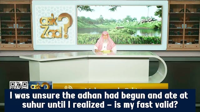 Was Unsure If Fajr Adhan Had Begun, A...