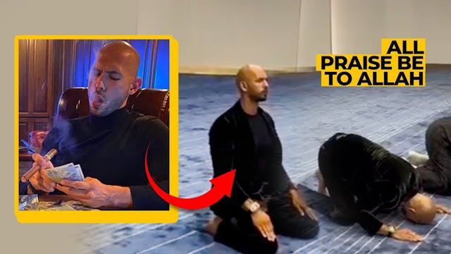 Andrew Tate Caught Praying In A Mosque