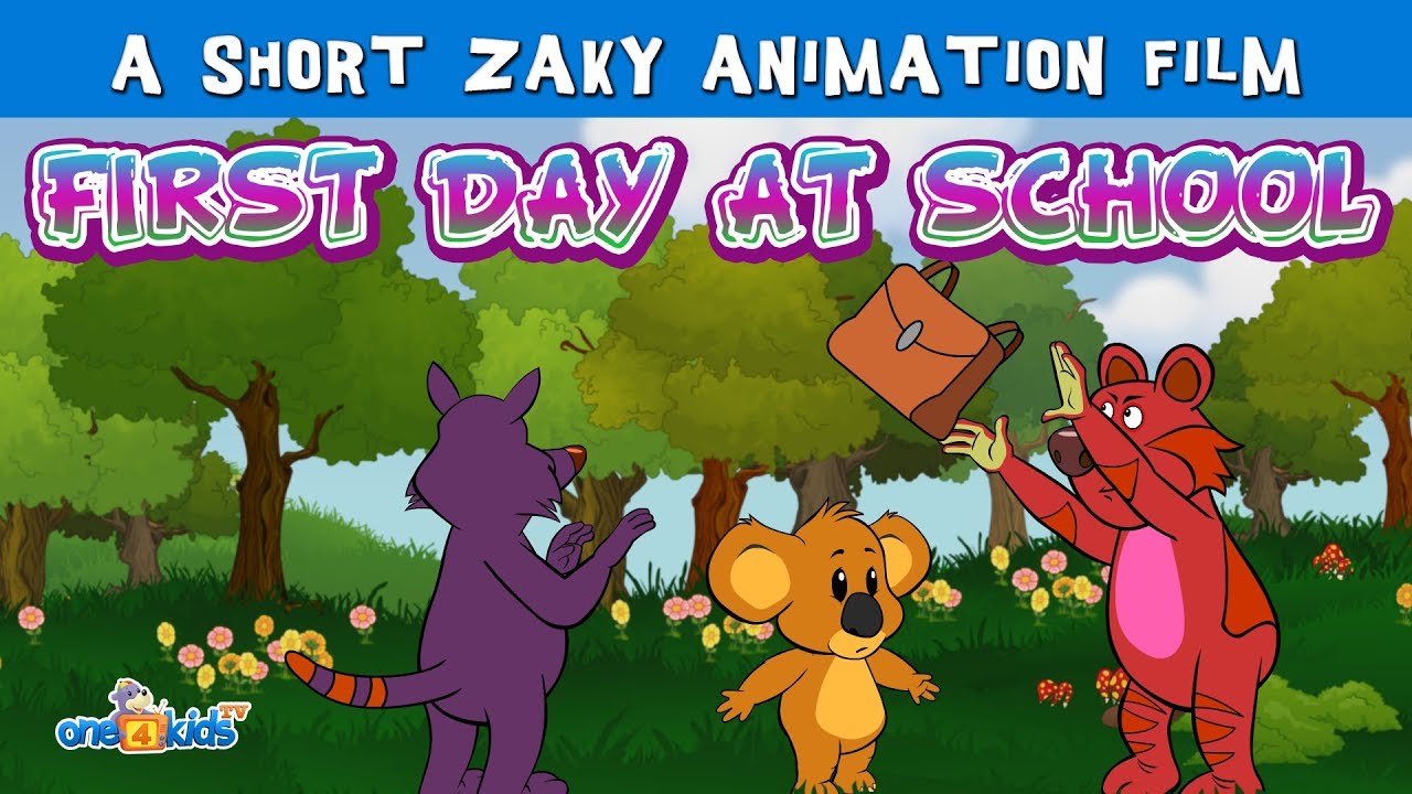 First Day At School - A Short Zaky Cartoon