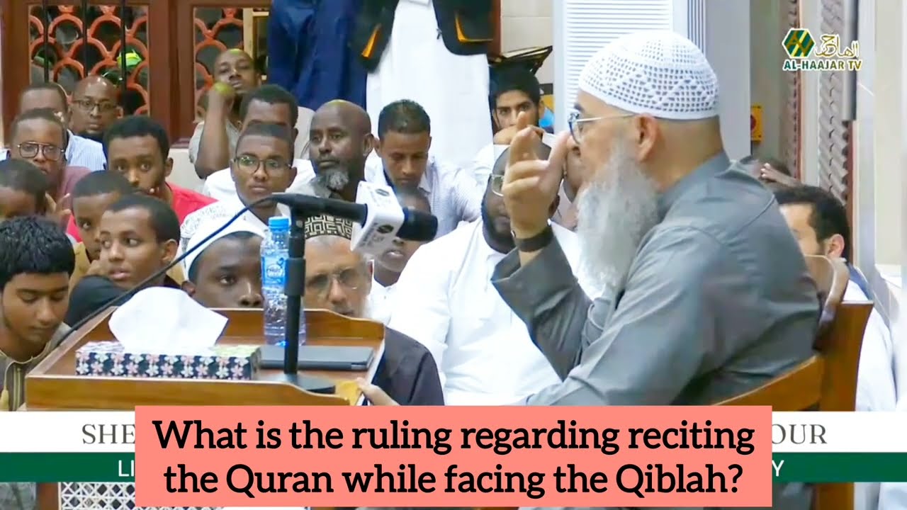 Reciting the Quran while the Qibla is at your back (without facing the qibla) \