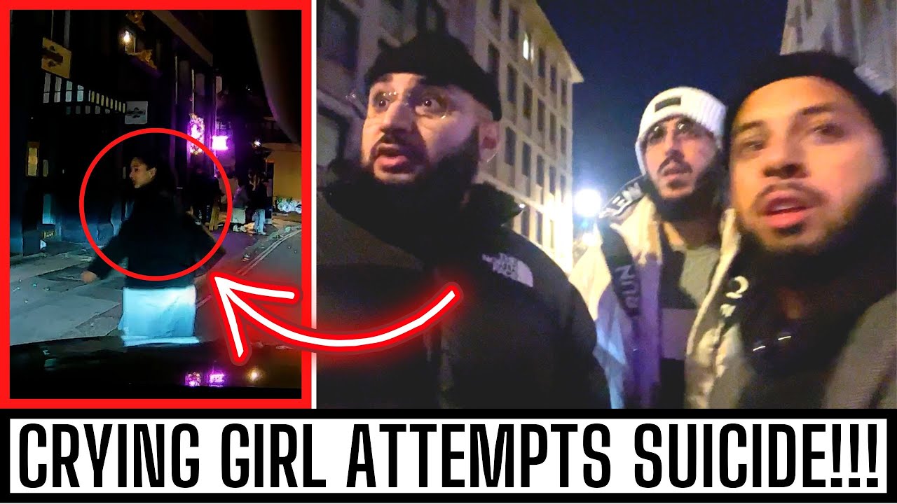 SUICIDAL GIRL JUMPS IN-FRONT MY CAR - CAUGHT ON DASH CAM