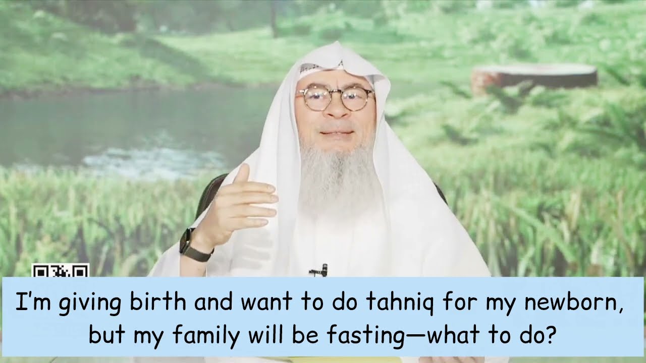How to do Tahniq to a new born when everyone is fasting? can a woman do it?