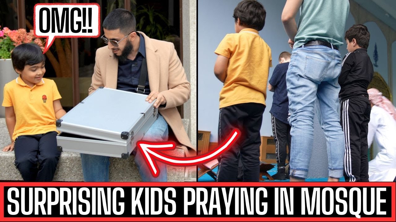 GIFTING MUSLIM KIDS PRAYING IN FIRST ROW - EXPERIMENT