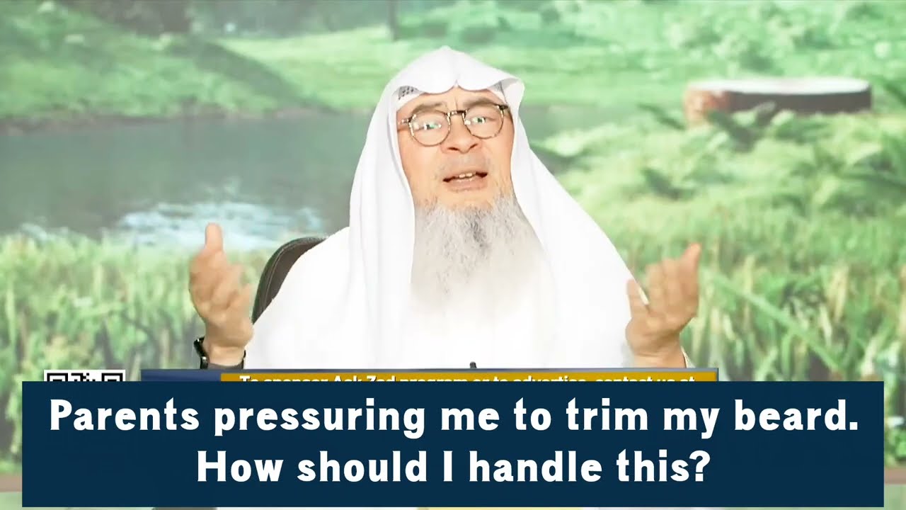 Parents pressurising me to trim my beard, how should I handle this?