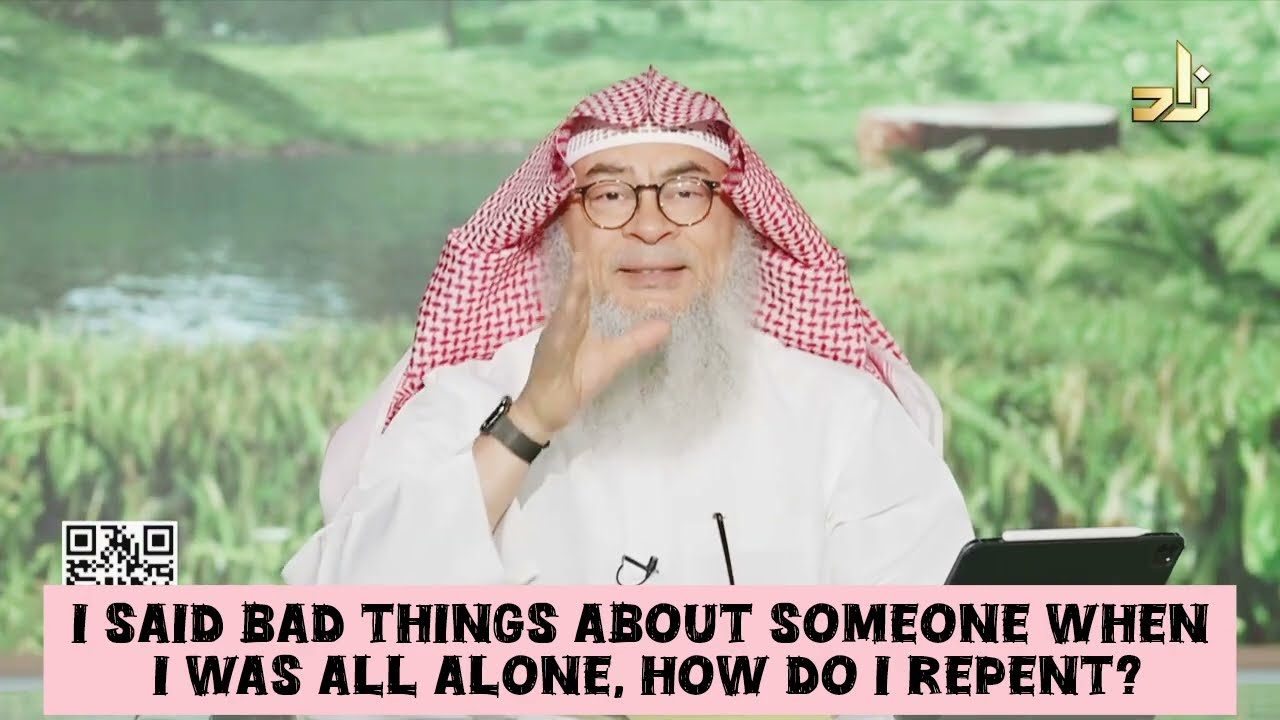 Said bad things about someone when I was ALONE, sinful How to repent 