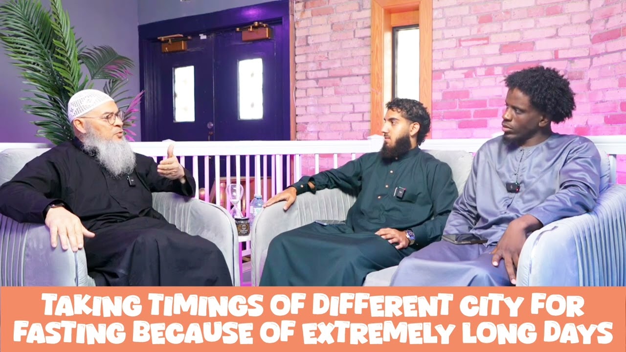 Taking timings of different city for fasting because of extremely long day 