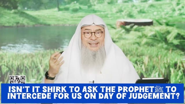 Isn't it shirk to ask Prophet ﷺ to in...