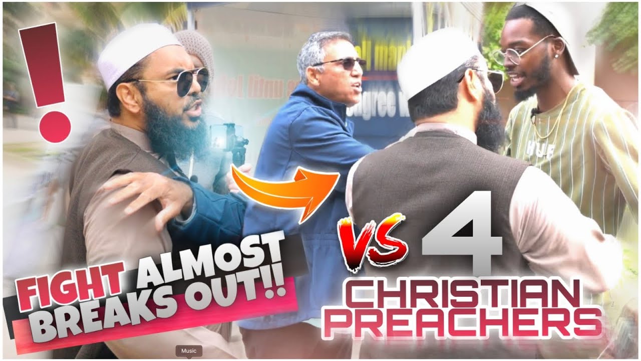 HEATED DEBATE: SHAYKH vs. 4 CHRISTIAN HATE PREACHERS