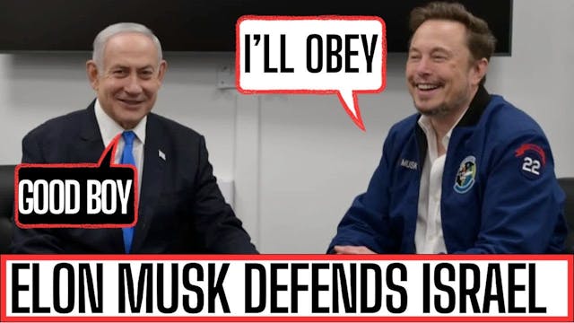 ELON MUSK JUSTIFIES I$RAELI CR!MES 