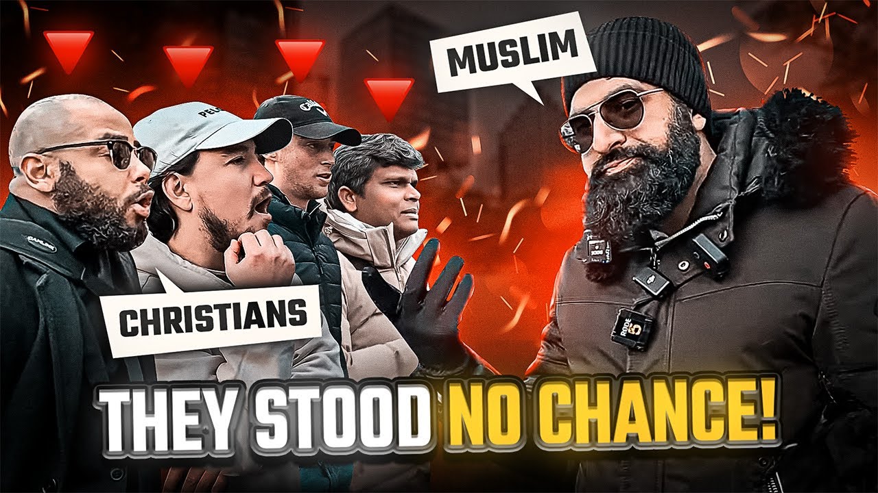 HEATED DEBATE MUSLIM vs. 4 CHRISTIAN HATE PREACHERS 