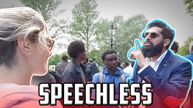 ATHEIST LADY IMPRESSED BY MUSLIM