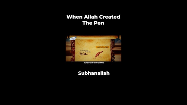 When Allah Created The Pen