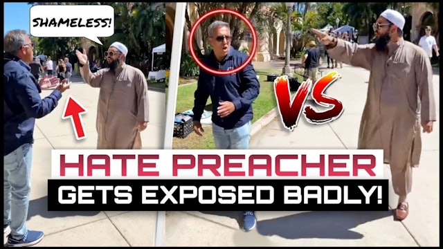 Christian Hate Preacher EXPOSED! FREAKS OUT!