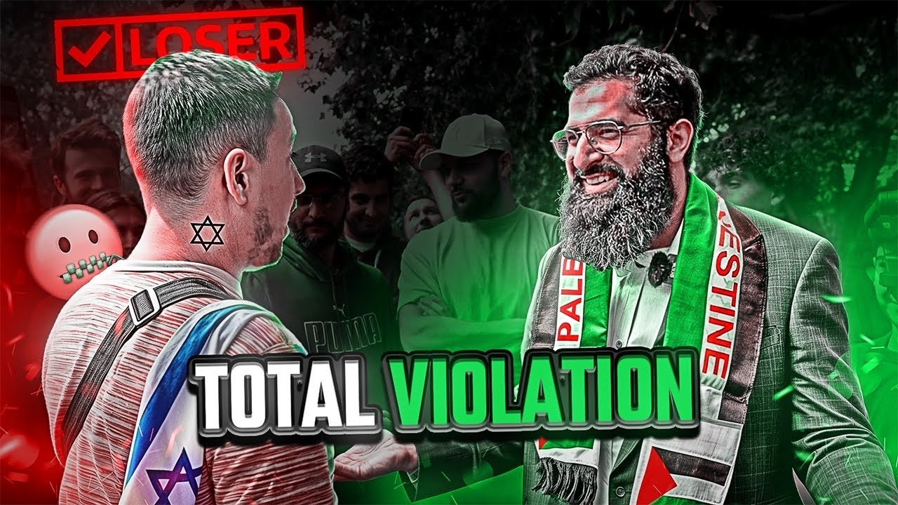 Z!onist Heckles Muslim And Gets OWNED