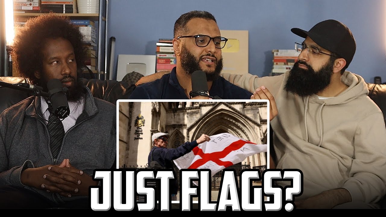 Hiding Behind the England Flags