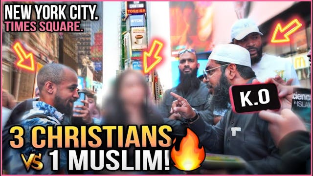 NYC DEBATE - 3 CHRISTIANS vs 1 MUSLIM...