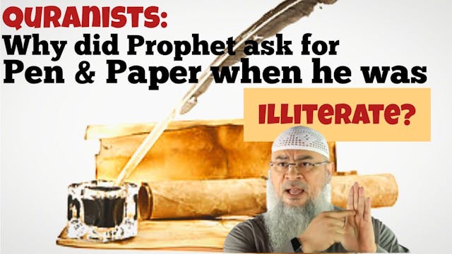 Quranists say why did Prophet ask for...