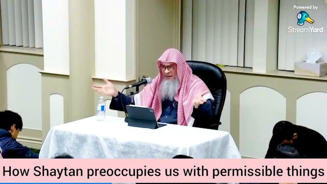 Permissible things can also become an...