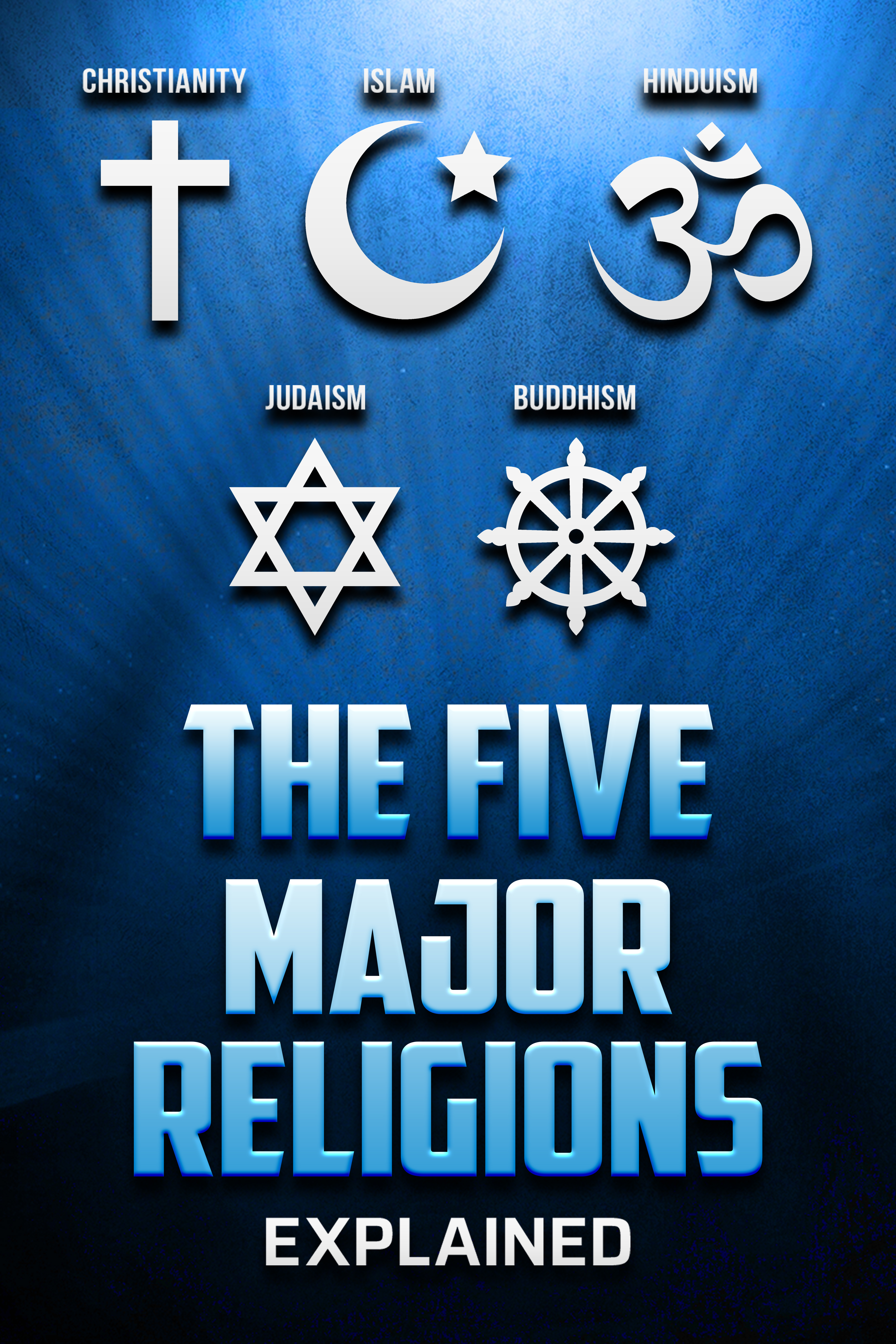 The 5 Major Religions Explained ✝️☪️✡️🕉️☸️