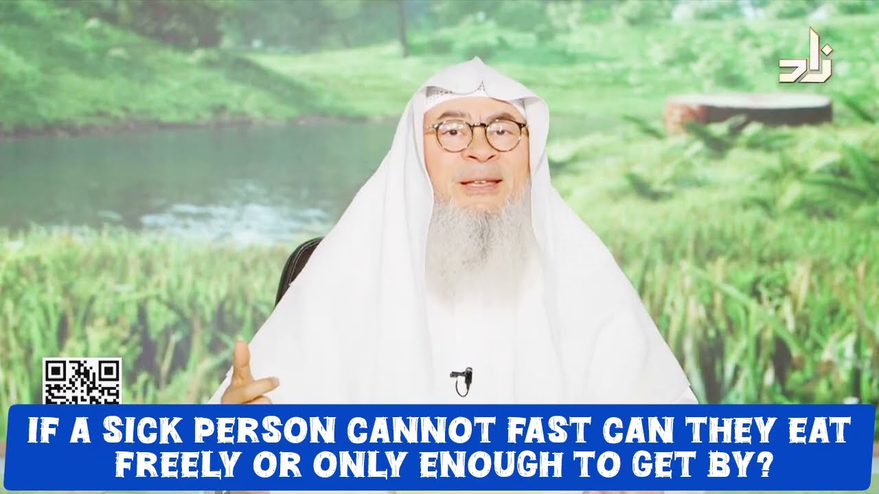 I'm Sick & Can't Fast, Can I Eat & Enjoy The Meal Or Only Enough To Get By?