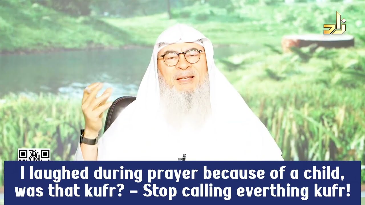 I laughed during prayer as a child was playing in front, is that kufr?