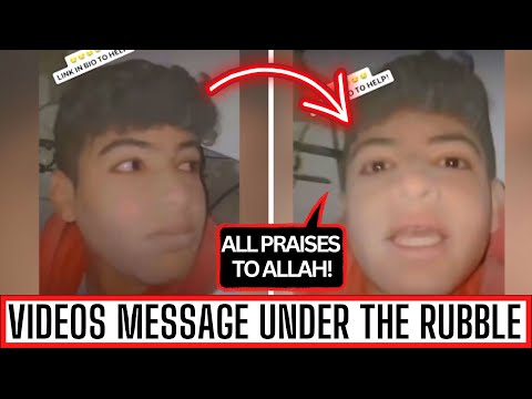 CHILLING MESSAGE UNDER THE RUBBLE