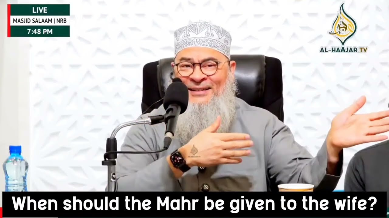When Should The Mahr Be Given To The Bride (Wife)?