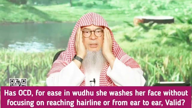 Has OCD For Ease In Wudu I Wash Face ...