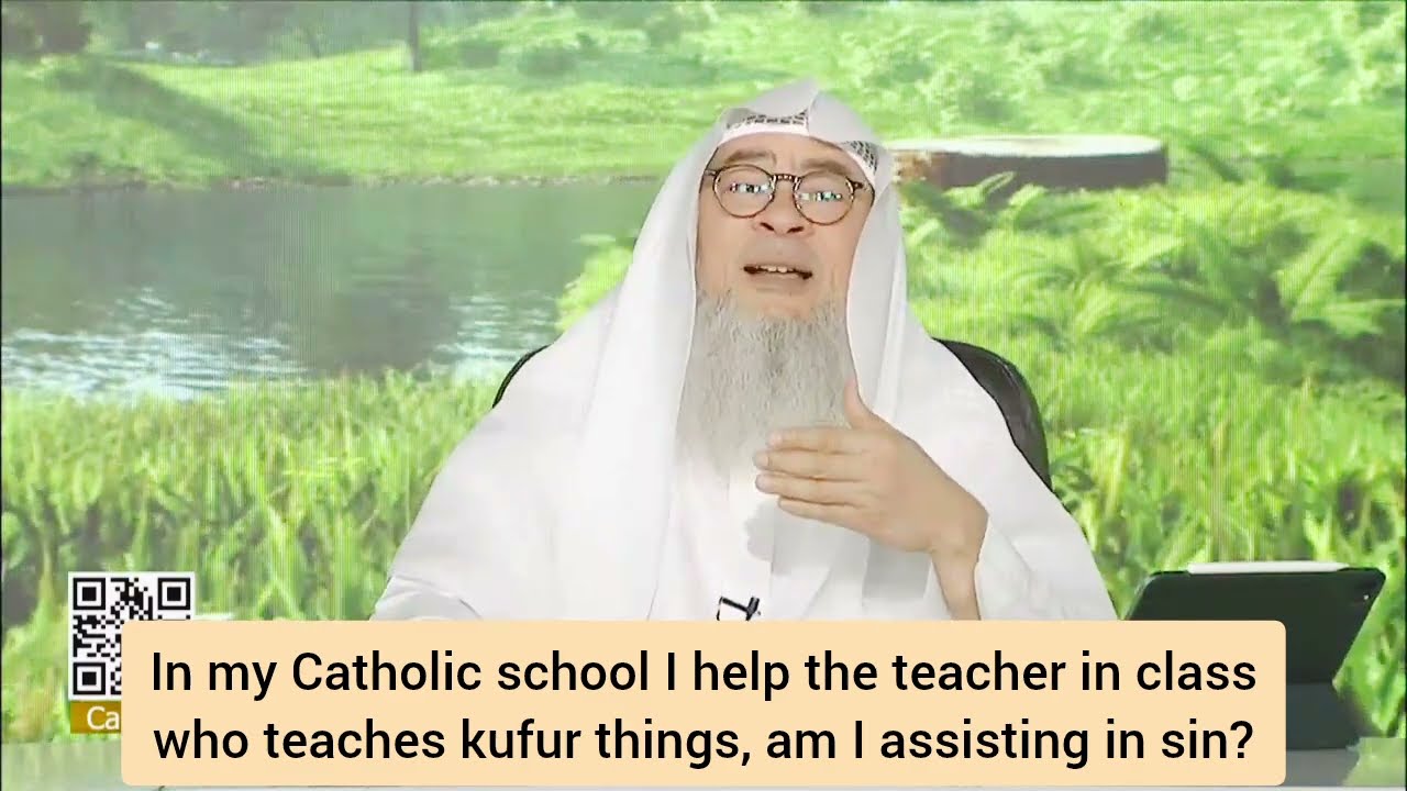 In my Catholic school I help teacher in class who teaches kufr.assisting in sin?