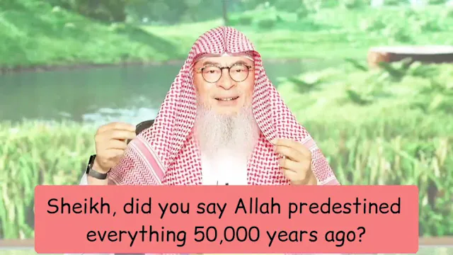 Sheikh, Did You Say Allah Predestined...