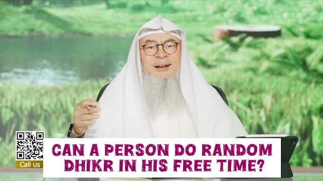 Can A Person Do Random Dhikr (Without...