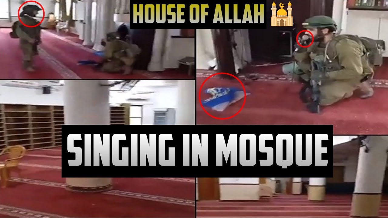 ISRA3LI FORCES DOING HARAAM IN MOSQUES IN GAZA