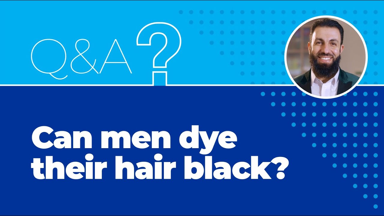 Can men dye their hair black