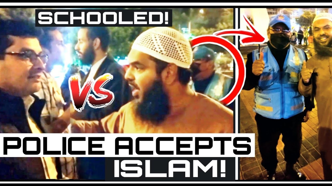 🚔🚨POLICE Accepts ISLAM After PREACHER Got Schooled In Front Of His Students! 