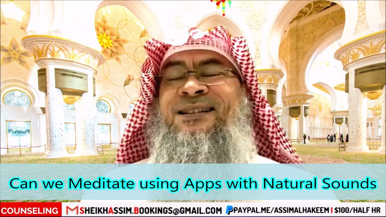 Can we meditate using apps with natural sounds 
