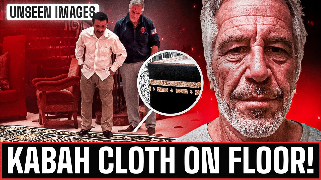 Arab Prince In Epstein House With Holy Kabah Cloth On Floor